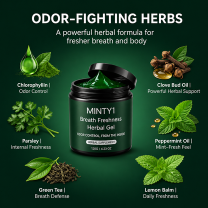 MINTY1® - Natural Breath Freshness Herbal Gel