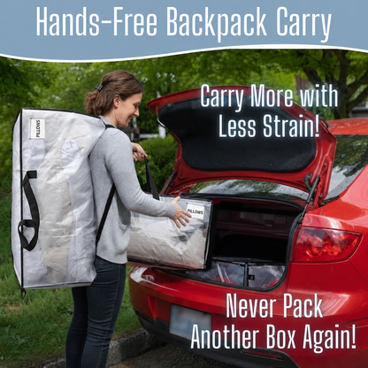 Stowe™ Heavy-Duty Moving Storage Bags with Backpack Straps