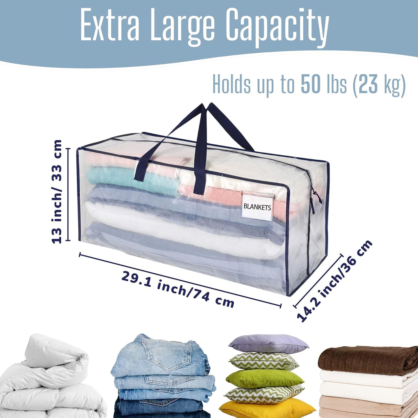 Stowe™ Heavy-Duty Moving Storage Bags with Backpack Straps