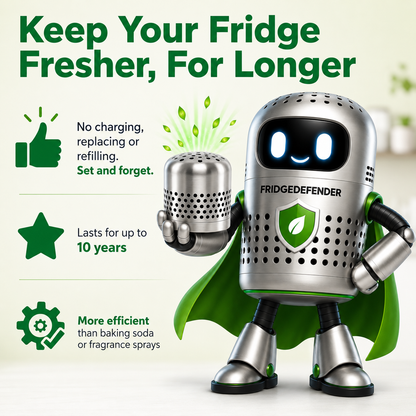 FridgeDefender® – Forget Bad Fridge Odors & Food Waste