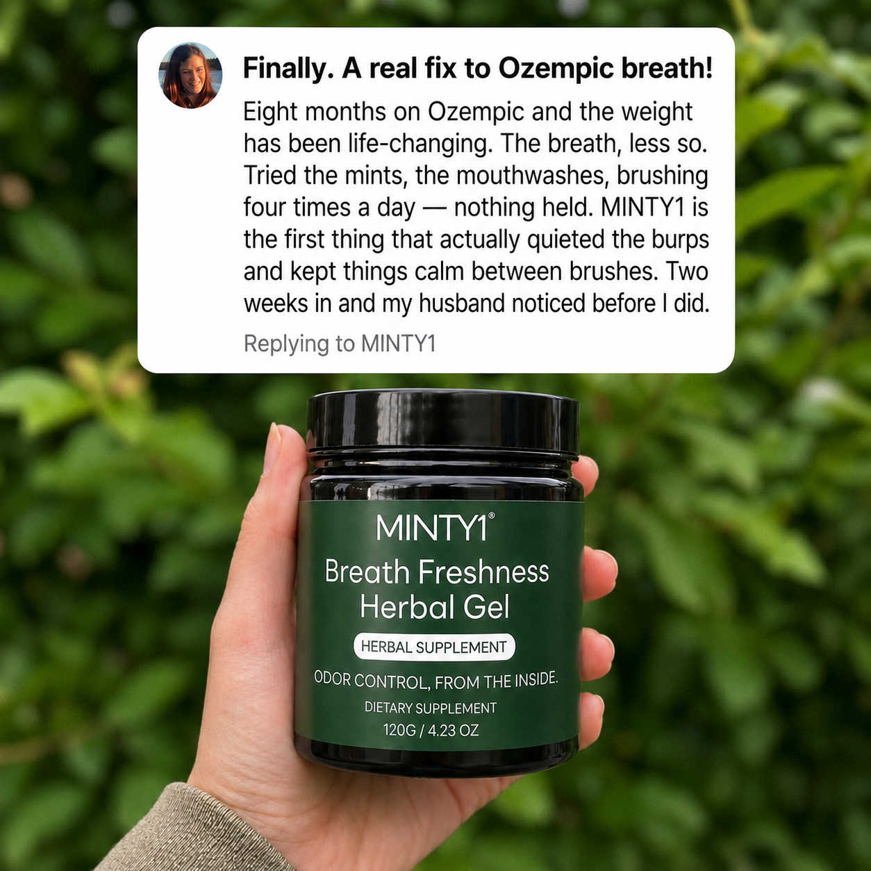 MINTY1® - Natural Breath Freshness Herbal Gel