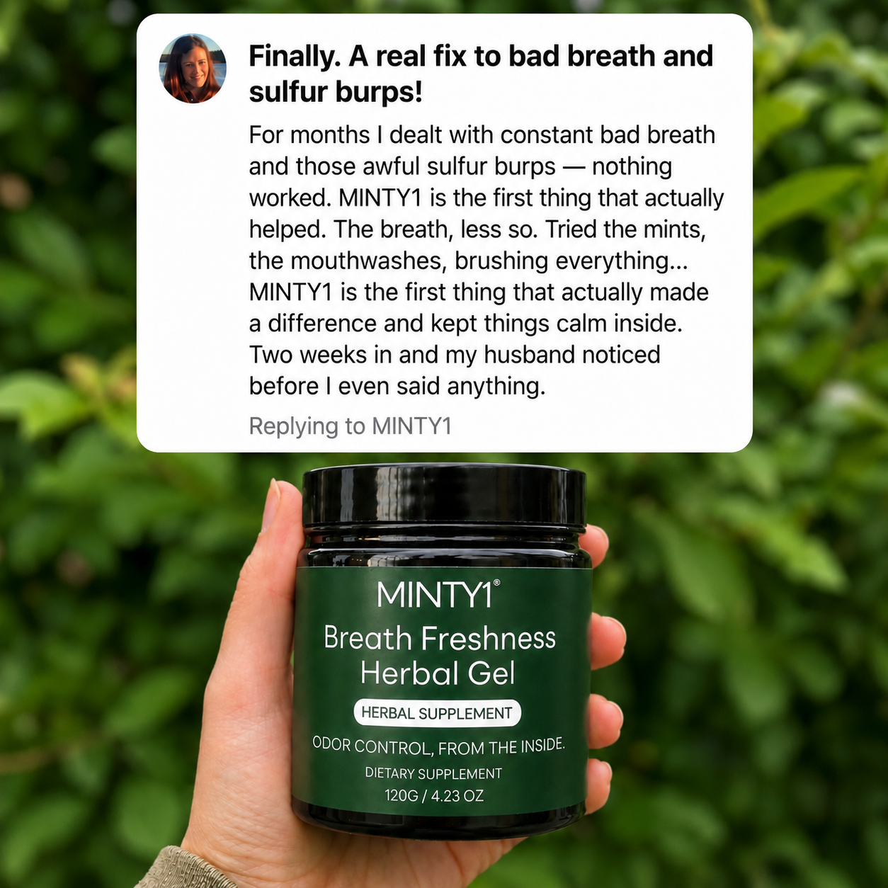MINTY1® - Natural Breath Freshness Herbal Gel
