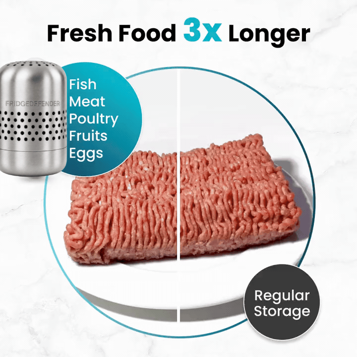 FridgeDefender® – Forget Bad Fridge Odors & Food Waste